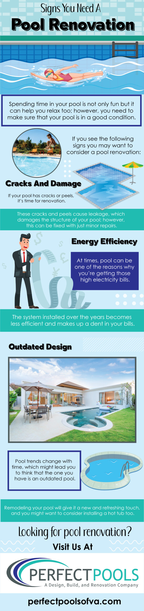 Signs a You Need a Pool Renovation - Infograph