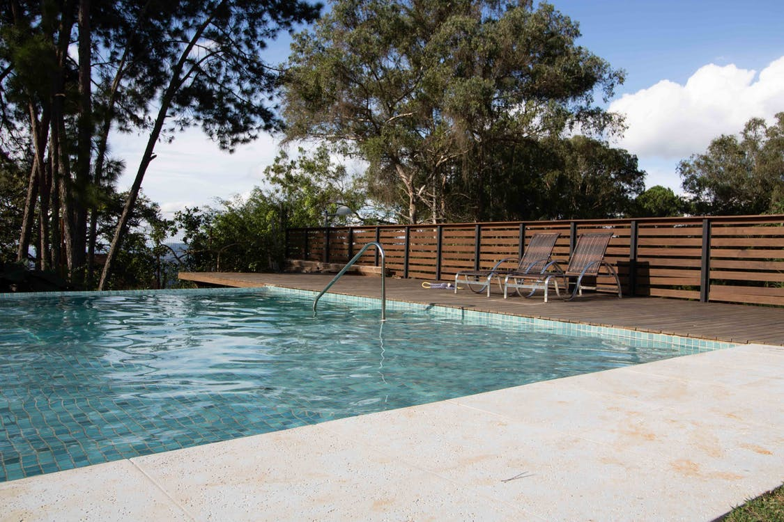 A pristine swimming pool ready for summer