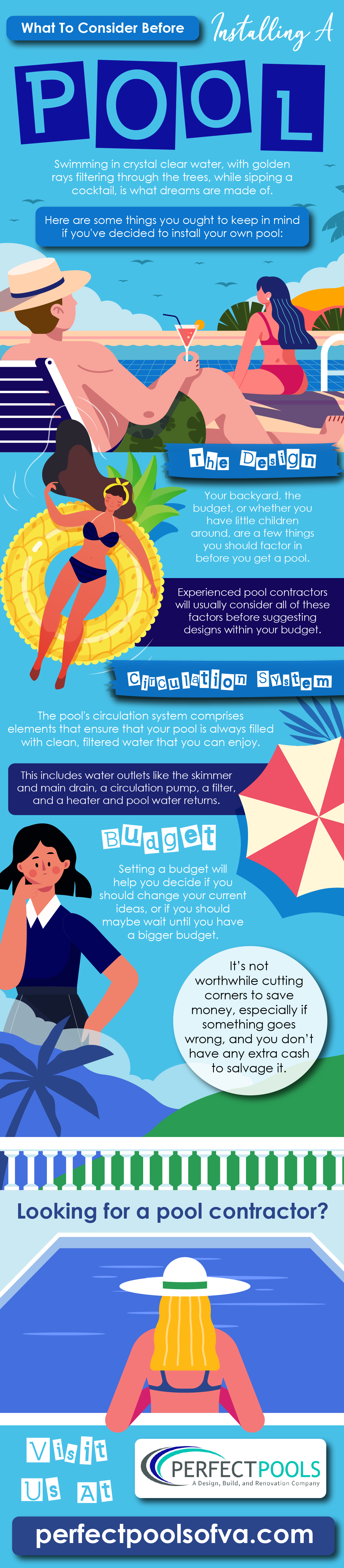 What To Consider Before Installing a Pool - Infograph