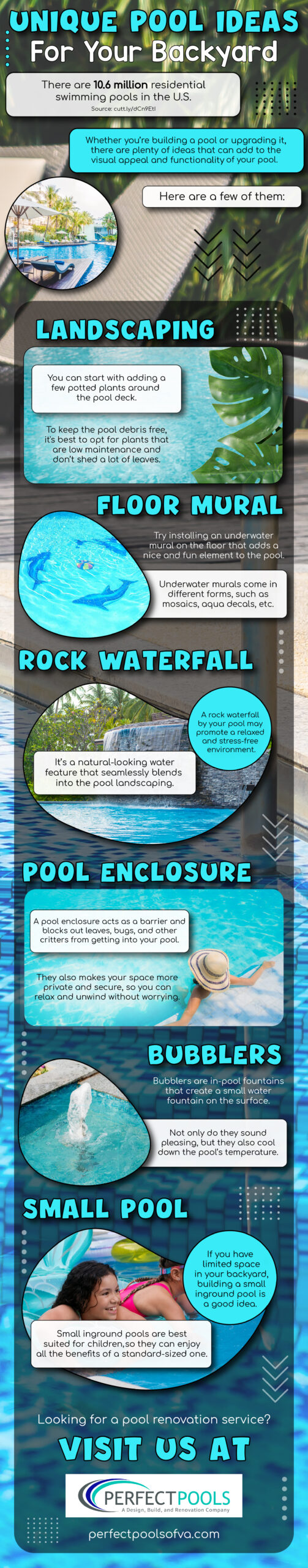 Unique Pool Ideas for your Backyard - infograph