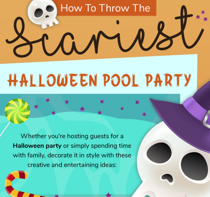 Scariest Halloween Pool Party - Infograph