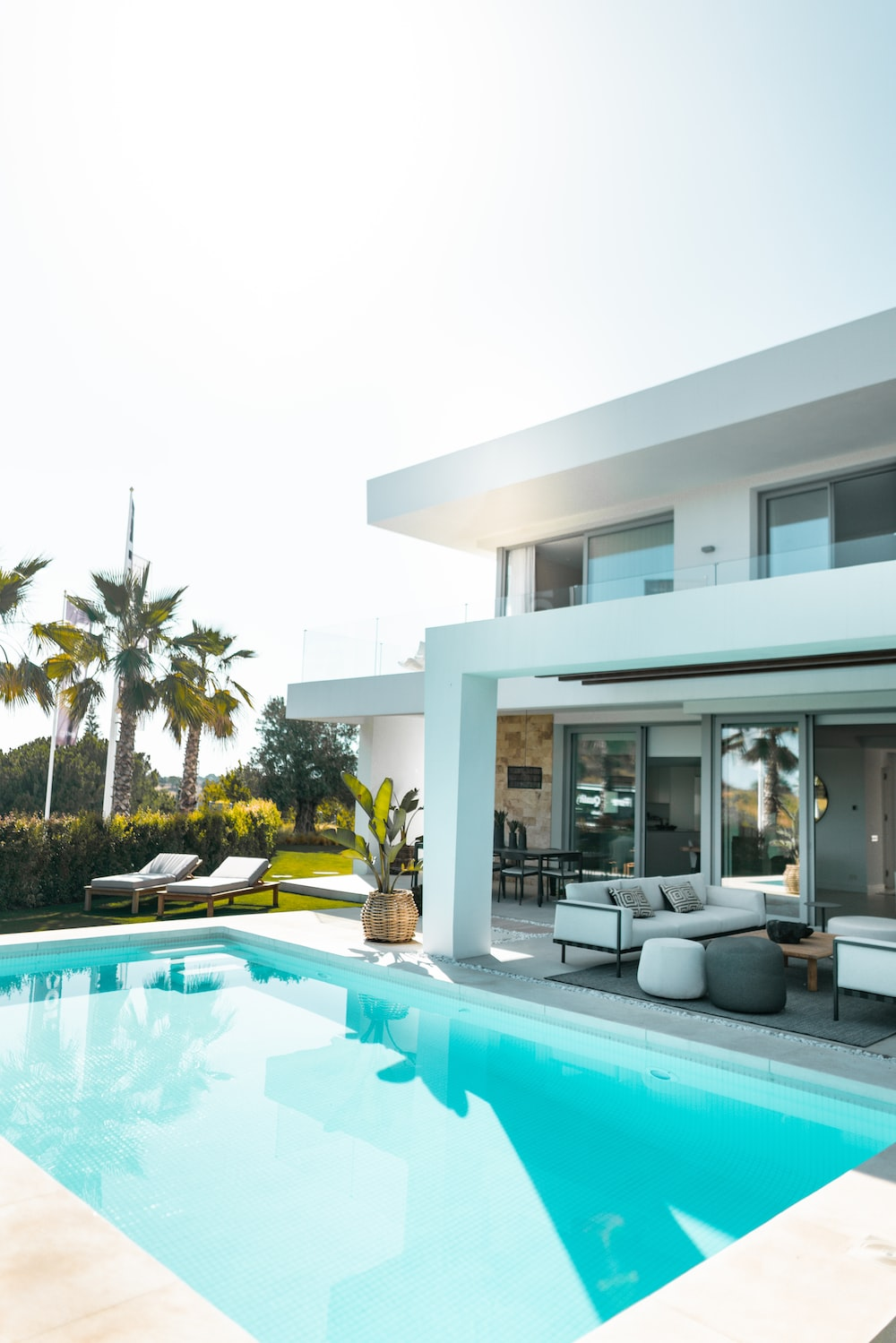 A pool patio