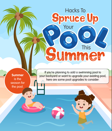 Hacks to Spruce Up Your Pool in the Summer - Infograpj