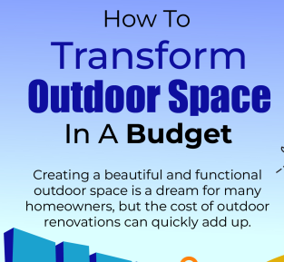 How to Transform Your Outdoor Space in a Budget - Infograph